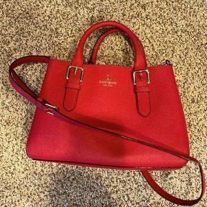 Red Kate Spade crossbody bag